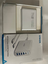 Carregador Rápido Anker PowerPort I PowerIQ PD 60W com 5 Portas USB-C - Caixa Aberta - Funcionando 100%