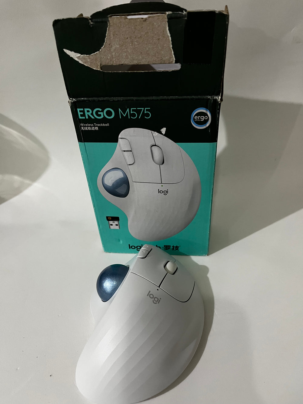 Mouse sem fio Logitech Trackball ERGO M575 - Caixa Aberta - Funcionando 100%