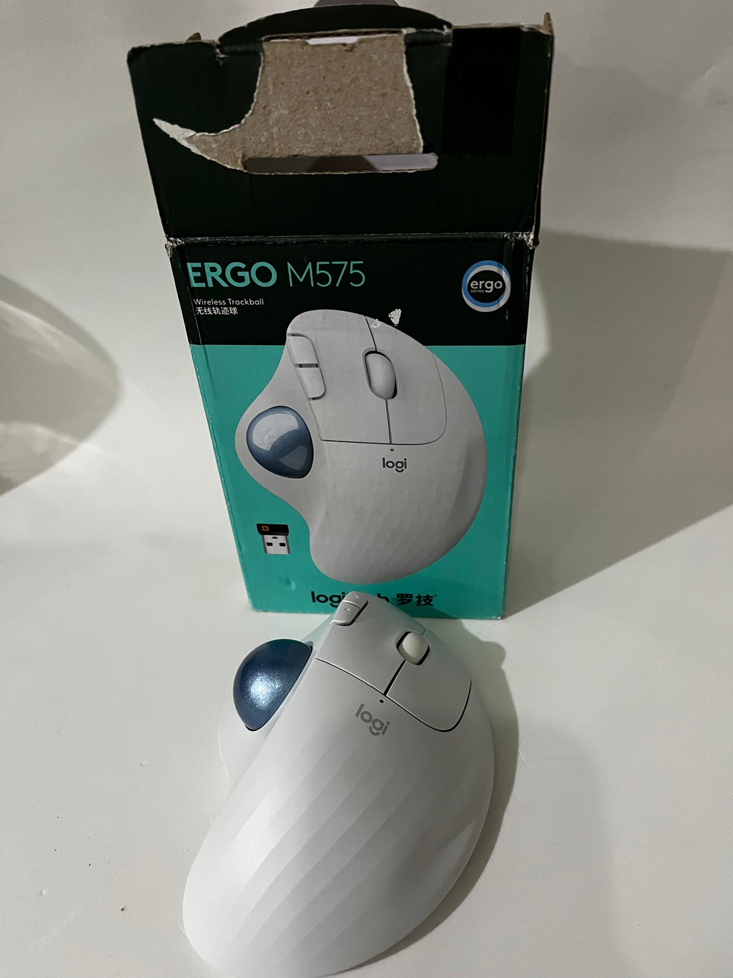 Mouse sem fio Logitech Trackball ERGO M575 - Caixa Aberta - Funcionando 100%
