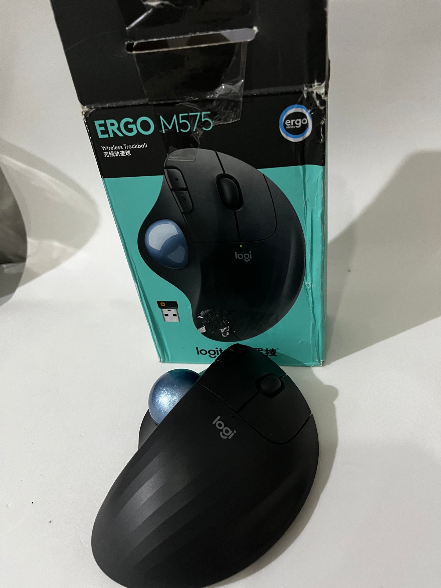 Mouse sem fio Logitech Trackball ERGO M575 - Caixa Aberta - Funcionando 100%