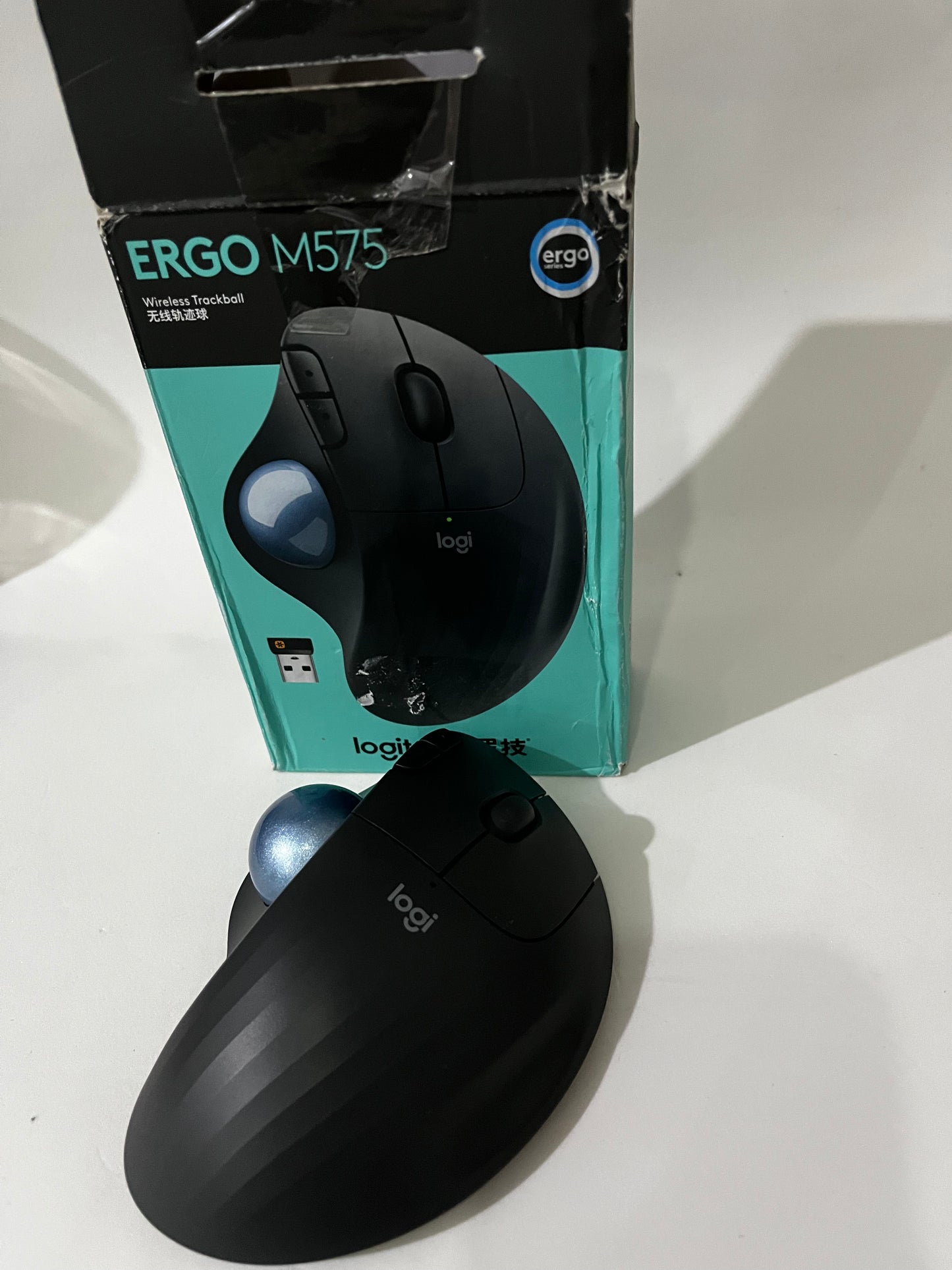 Mouse sem fio Logitech Trackball ERGO M575 - Caixa Aberta - Funcionando 100%