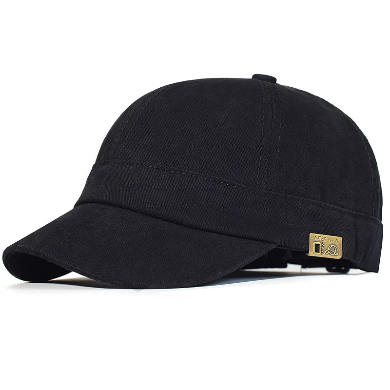 <h2>Boné de Beisebol Vintage Unissex – Aba Curta, Algodão Macio e Ajustável com Estilo Pai e Perfil Baixo</h2>