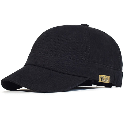 <h2>Boné de Beisebol Vintage Unissex – Aba Curta, Algodão Macio e Ajustável com Estilo Pai e Perfil Baixo</h2>