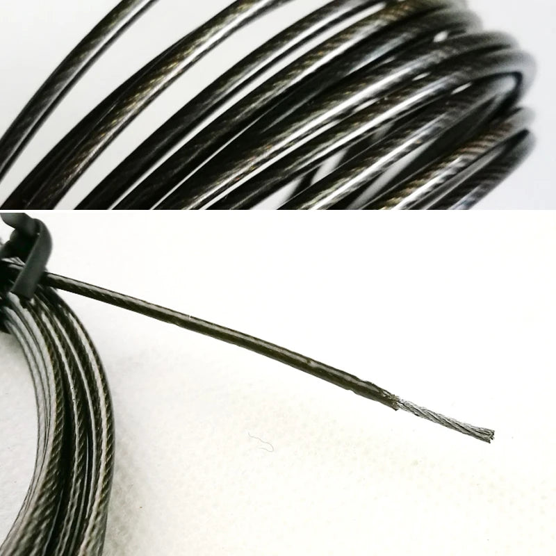 <h2>Cabo de Corda para Pular Substituível – 3m, Vermelho e Preto, Para Treino de Velocidade</h2>