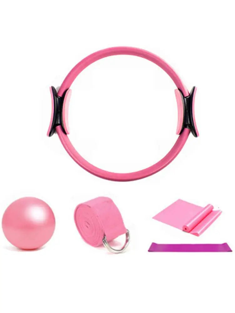 <h2>Conjunto de 5 Anéis Pilates – Equipamento Fitness para Remodelar e Treinar Corpo Feminino</h2>
