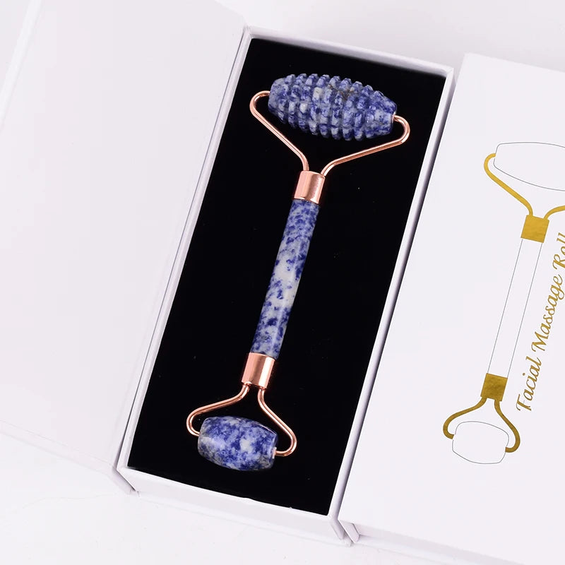 <h2>Massageador para Ombros e Pescoço com Rolo de Sodalita – Ferramenta Gua Sha para Cuidados Corporais</h2>