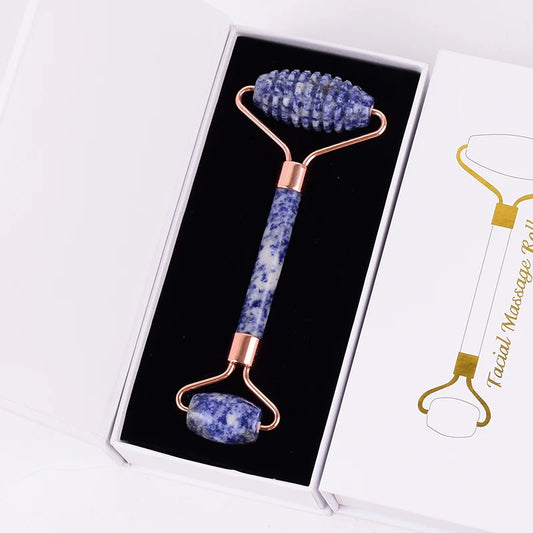 <h2>Massageador para Ombros e Pescoço com Rolo de Sodalita – Ferramenta Gua Sha para Cuidados Corporais</h2>