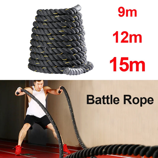 <h2>Corda de Batalha para Fitness e Crossfit – Corda Pesada para Treinamento de Força, 9m a 15m</h2>