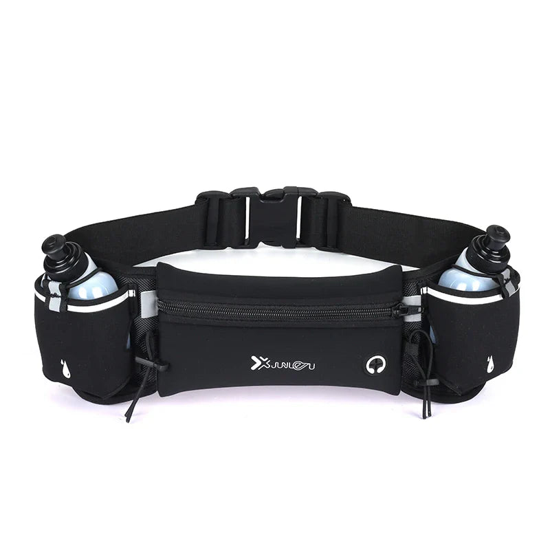 <h2>Bolsa de Cintura Unissex para Corrida e Maratona – Suporte para Telefone e Garrafa</h2>