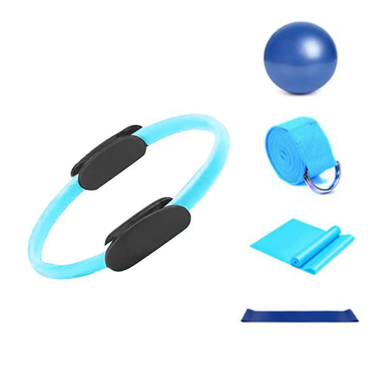 <h2>Conjunto de 5 Anéis Pilates – Equipamento Fitness para Remodelar e Treinar Corpo Feminino</h2>