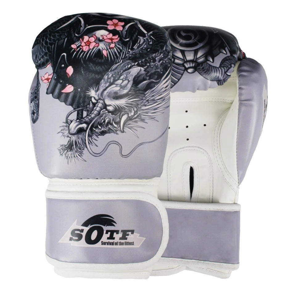 <h2>Luvas de Boxe SUOTF MMA Dragão Guerreiro – Luvas Tiger para Muay Thai, Sanda e MMA para Homens e Mulheres</h2>