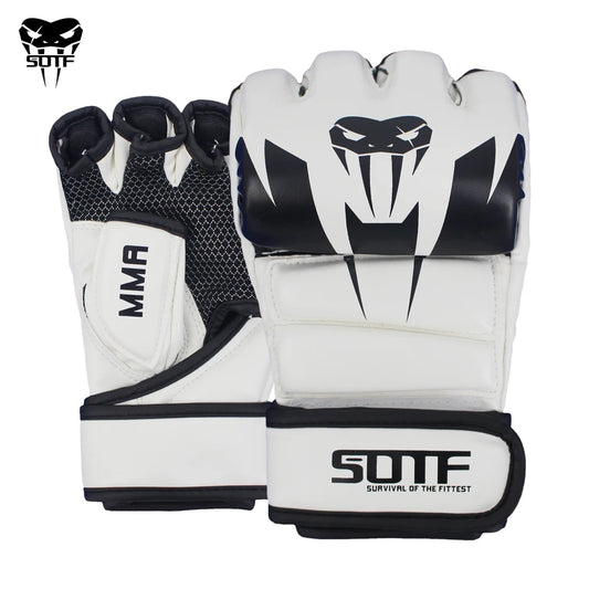 <h2>Luvas MMA Branco SOTF Serpente Veneziana – Luvas Multicoloridas MMA Tiger Muay Thai para Treinamento e Luta</h2>