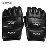 <h2>Luvas de Boxe GOBYGO MMA Meio Dedo – Luvas de Couro PU para Kickboxing e Muay Thai, Crianças e Homens</h2>