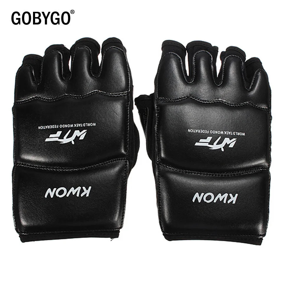 <h2>Luvas de Boxe GOBYGO MMA Meio Dedo – Luvas de Couro PU para Kickboxing e Muay Thai, Crianças e Homens</h2>