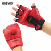 <h2>Luvas de Boxe GOBYGO MMA Meio Dedo – Luvas de Couro PU para Kickboxing e Muay Thai, Crianças e Homens</h2>