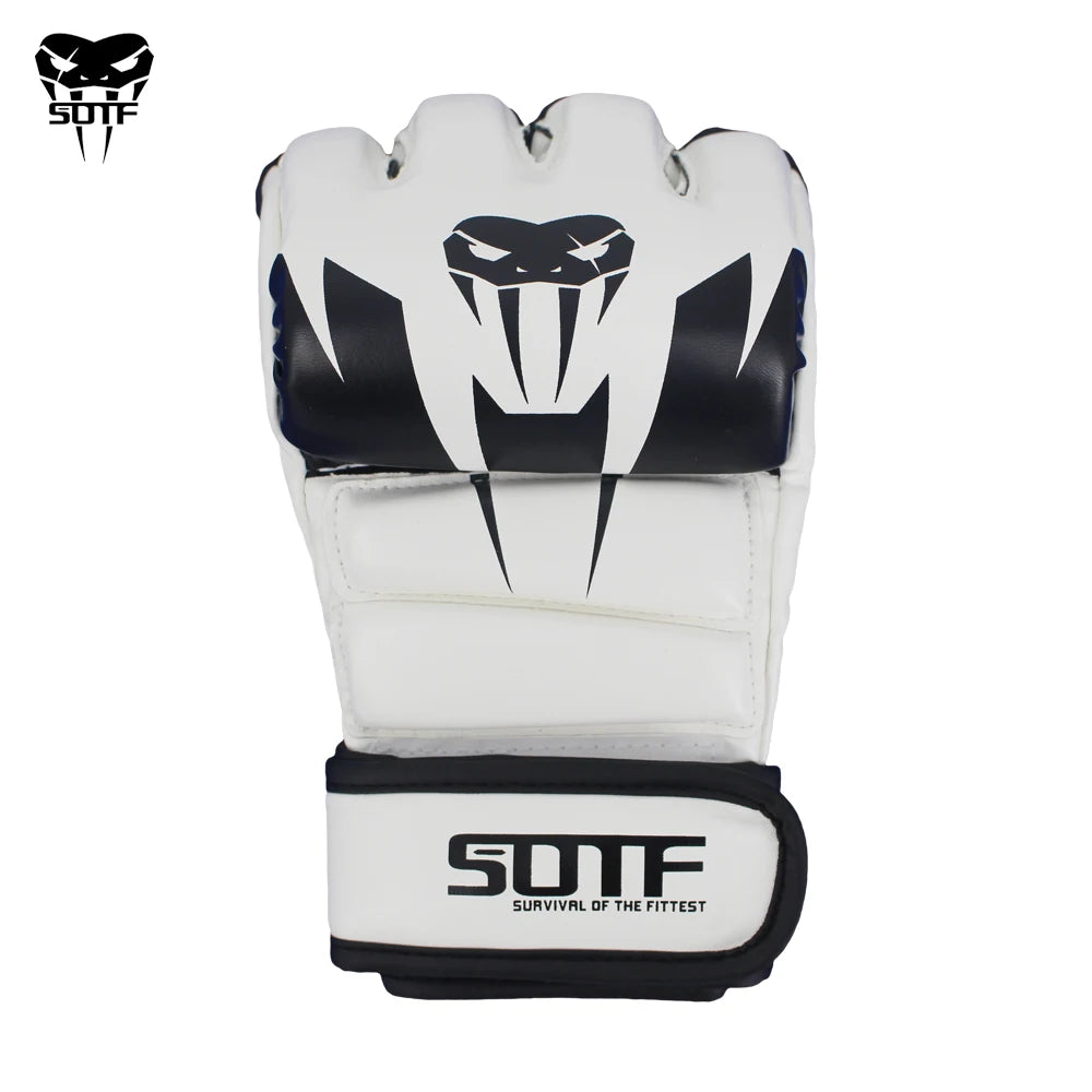 <h2>Luvas MMA Branco SOTF Serpente Veneziana – Luvas Multicoloridas MMA Tiger Muay Thai para Treinamento e Luta</h2>