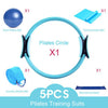 <h2>Conjunto de 5 Anéis Pilates – Equipamento Fitness para Remodelar e Treinar Corpo Feminino</h2>