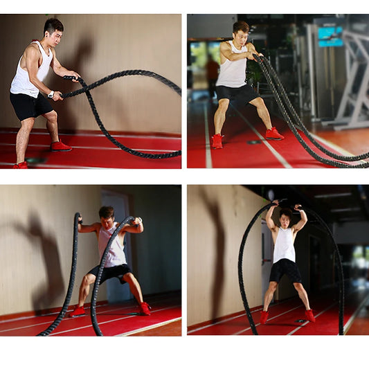 <h2>Corda de Batalha para Fitness e Crossfit – Corda Pesada para Treinamento de Força, 9m a 15m</h2>