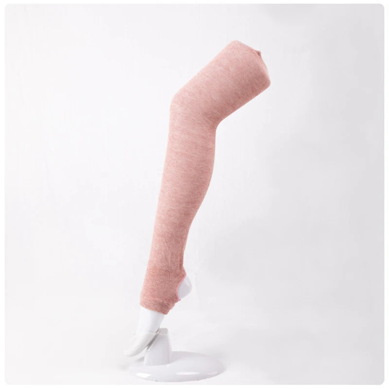 <h2>Meias Longas de Algodão para Mulheres – Meias Altas até a Coxa para Dança, Pilates, Yoga e Treino</h2>