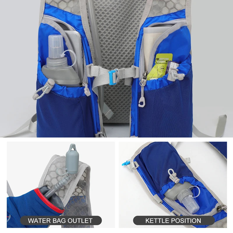 <h2>Mochila de Hidratação Ultraleve 5L para Trilhas e Corridas – Bolsa Respirável para Maratona e Ciclismo</h2>
