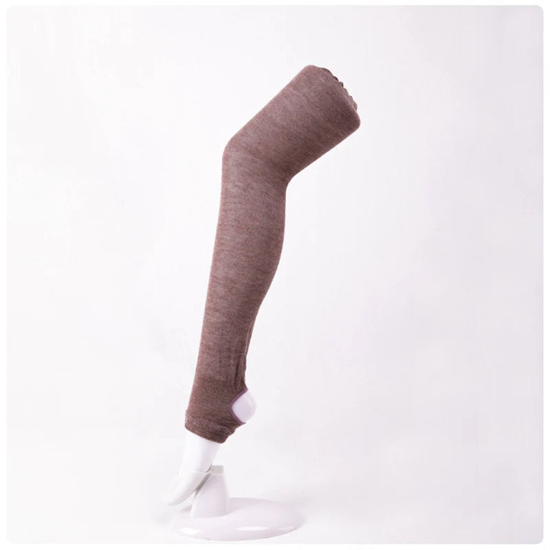 <h2>Meias Longas de Algodão para Mulheres – Meias Altas até a Coxa para Dança, Pilates, Yoga e Treino</h2>
