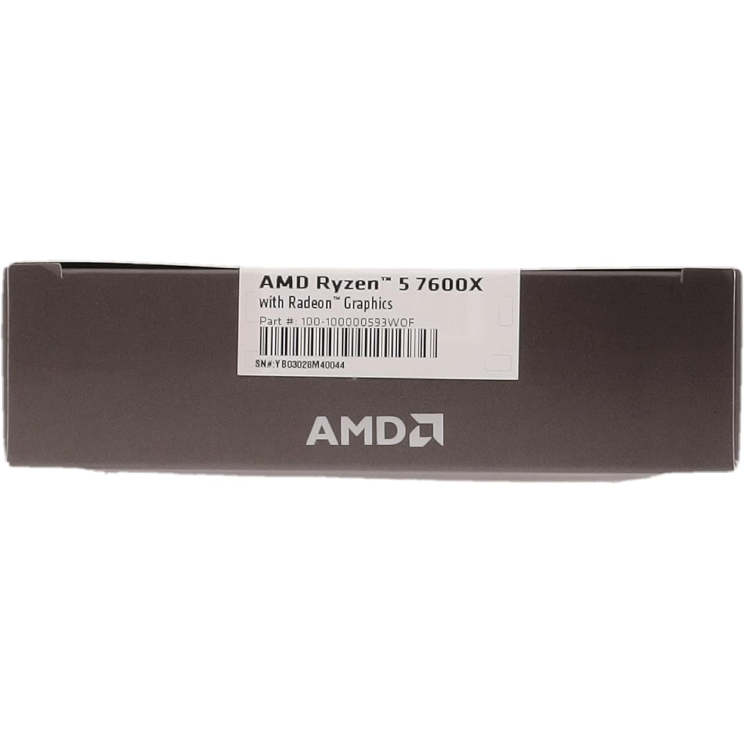 Processador AMD Ryzen 5 7600X 4.7GHz (Turbo 5.3GHz) 32MB Cache AM5