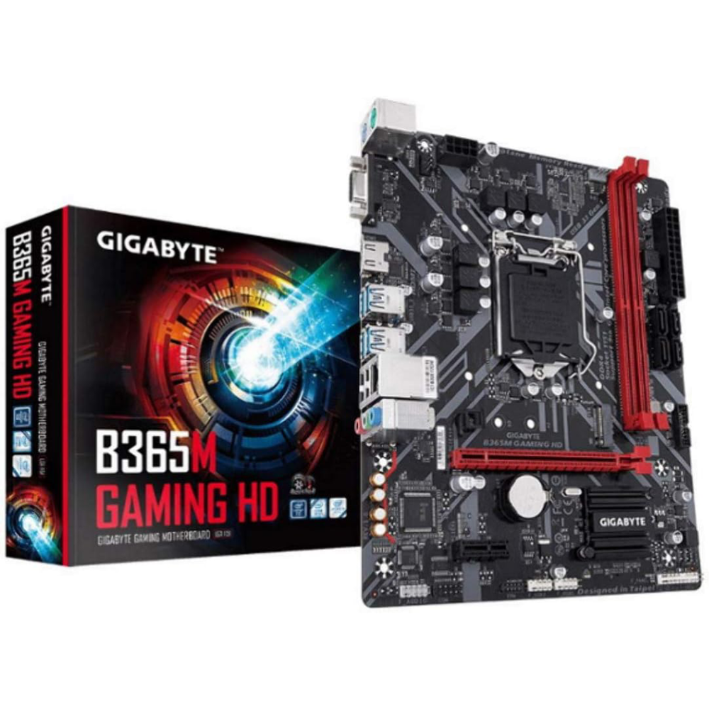 <h2>Placa-Mãe GIGABYTE B365M Gaming HD, Intel LGA 1151, Micro ATX, DDR4</h2>