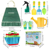 Kit de Ferramentas de Jardinagem Infantil com 9 Peças e Bolsa