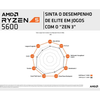 Processador AMD Ryzen 5 5600 3.5GHz (Turbo 4.4GHz) 6 Núcleos 12 Threads Soquete AM4