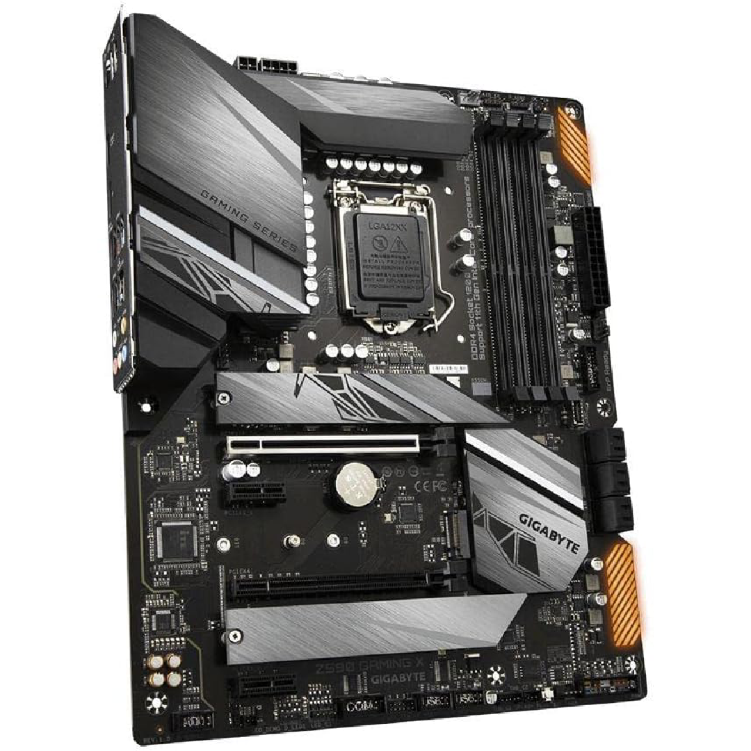 Placa-Mãe GIGABYTE Z590 Gaming X, Intel LGA 1200, ATX, DDR4, PCIe 4.0, M.2 Triplo, USB 3.2 Gen2X2 Type-C, LAN 2.5GbE