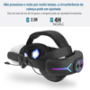 Faixa de Cabeça Ajustável com Bateria de 8000mAh e Luzes Coloridas para Meta/Oculus Quest 2