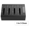 Dock Station ORICO 6648US3-C-V1-US-BK com 4 Entradas SATA 2.5" e 3.5" - Função Clone Offline