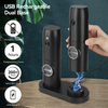 Conjunto de Moedores Elétricos de Sal e Pimenta com Base Recarregável USB