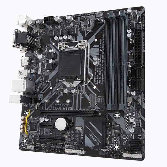 Placa-Mãe GIGABYTE B360M DS3H (LGA1151/Intel/Micro ATX/USB 3.1 Gen 1/DDR4)
