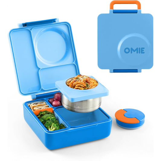 Lancheira Térmica Infantil com Pote Integrado – Azul