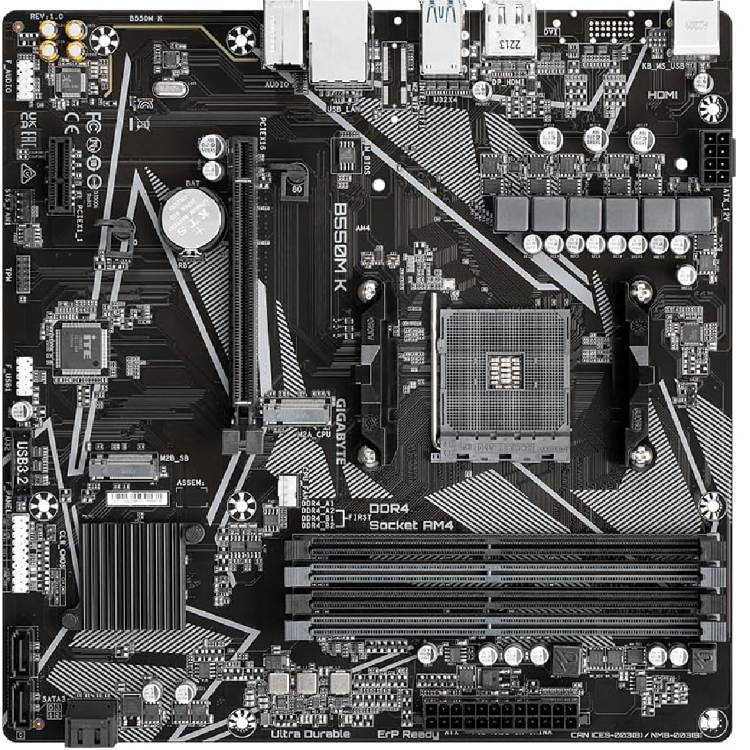 Placa-Mãe Gigabyte B550M Gaming