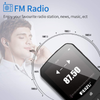 Reprodutor de Música MP3 Clip com Bluetooth 5.0, 16GB, Som Lossless, FM, Gravador de Voz, Vídeo e Fones de Ouvido - Vermelho