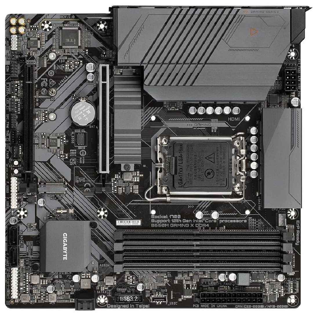 Placa-Mãe GIGABYTE B660M Gaming X DDR4 LGA1700 mATX M.2 USB-C