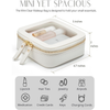Bolsa de Maquiagem Transparente com Zíper - Portátil e Compacta