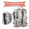 Mochila de Viagem Feminina Impermeável com Compartimento para Notebook e Sapatos - Cinza