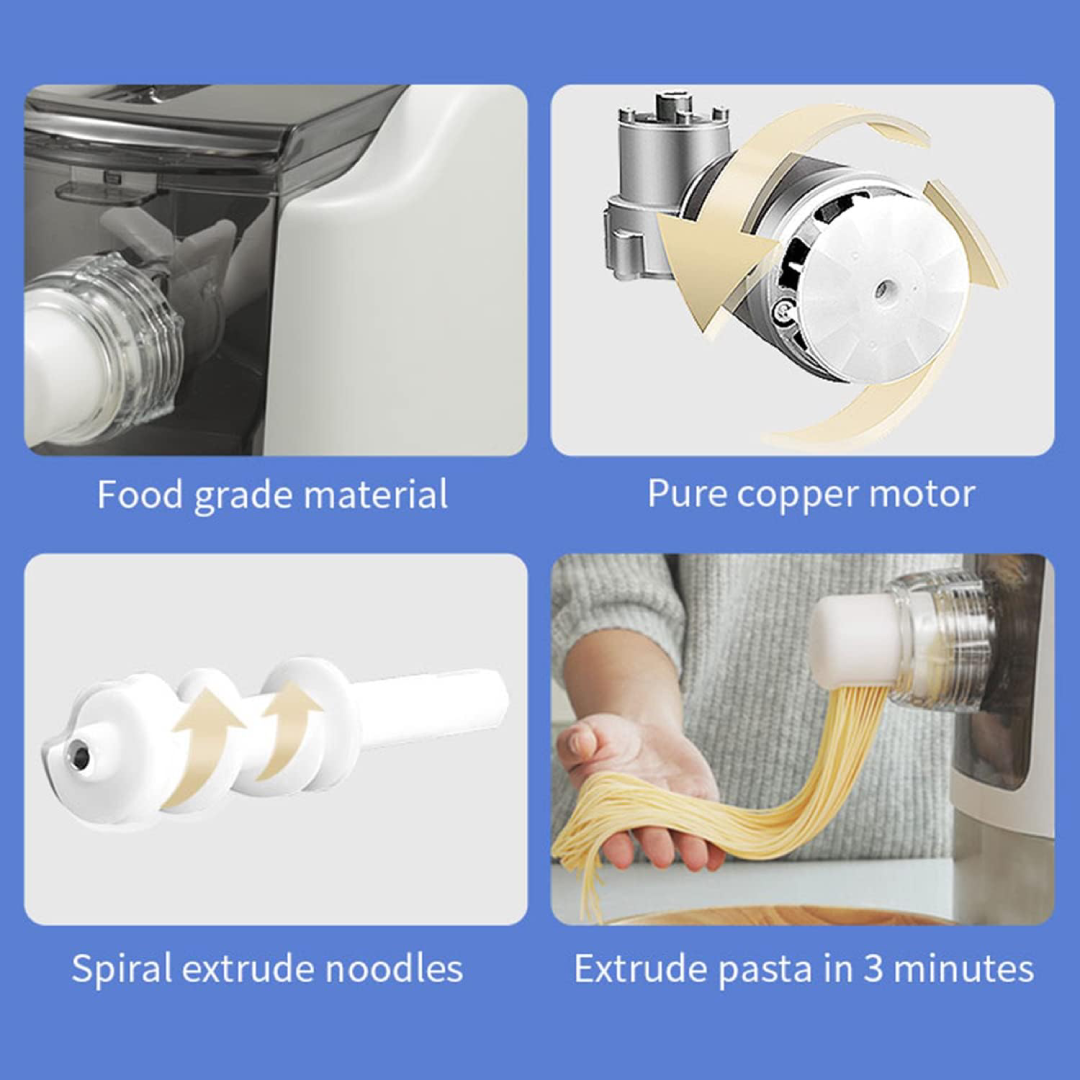 Máquina Elétrica para Fazer Macarrão com 13 Moldes, 260W, 500g