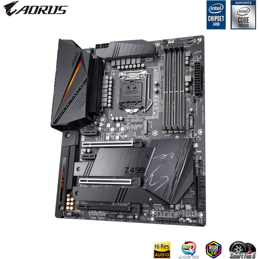 Placa-Mãe GIGABYTE Z490 AORUS PRO AX LGA1200, ATX, WiFi 6, Dual M.2, USB 3.2, Intel 2.5G LAN, 12 Fases Digitais, Fins-Array II, SATA 6Gb/s