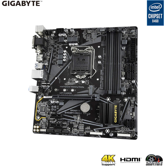 Placa-Mãe GIGABYTE B460M DS3H LGA1200 DDR4 Micro ATX M.2 RGB