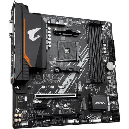 Placa-Mãe GIGABYTE B550M AORUS Elite AM4, DDR4, PCIe 4.0, M.2, RGB, Micro-ATX