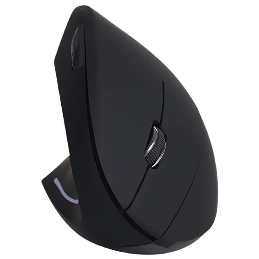 Mouse Vertical Sem Fio para Canhotos - 2.4G Wireless
