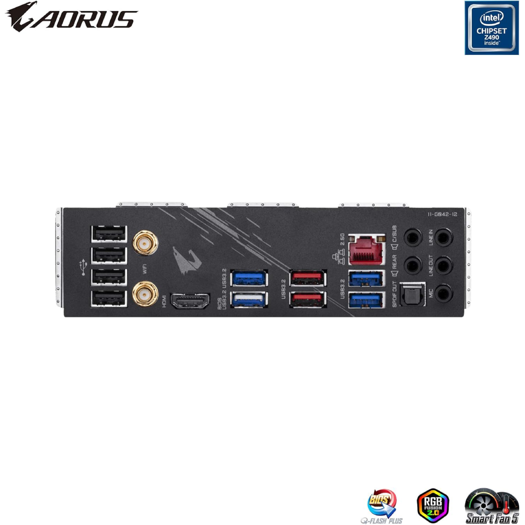 Placa-Mãe GIGABYTE Z490 AORUS Elite AC LGA1200 DDR4 M.2 Wi-Fi RGB