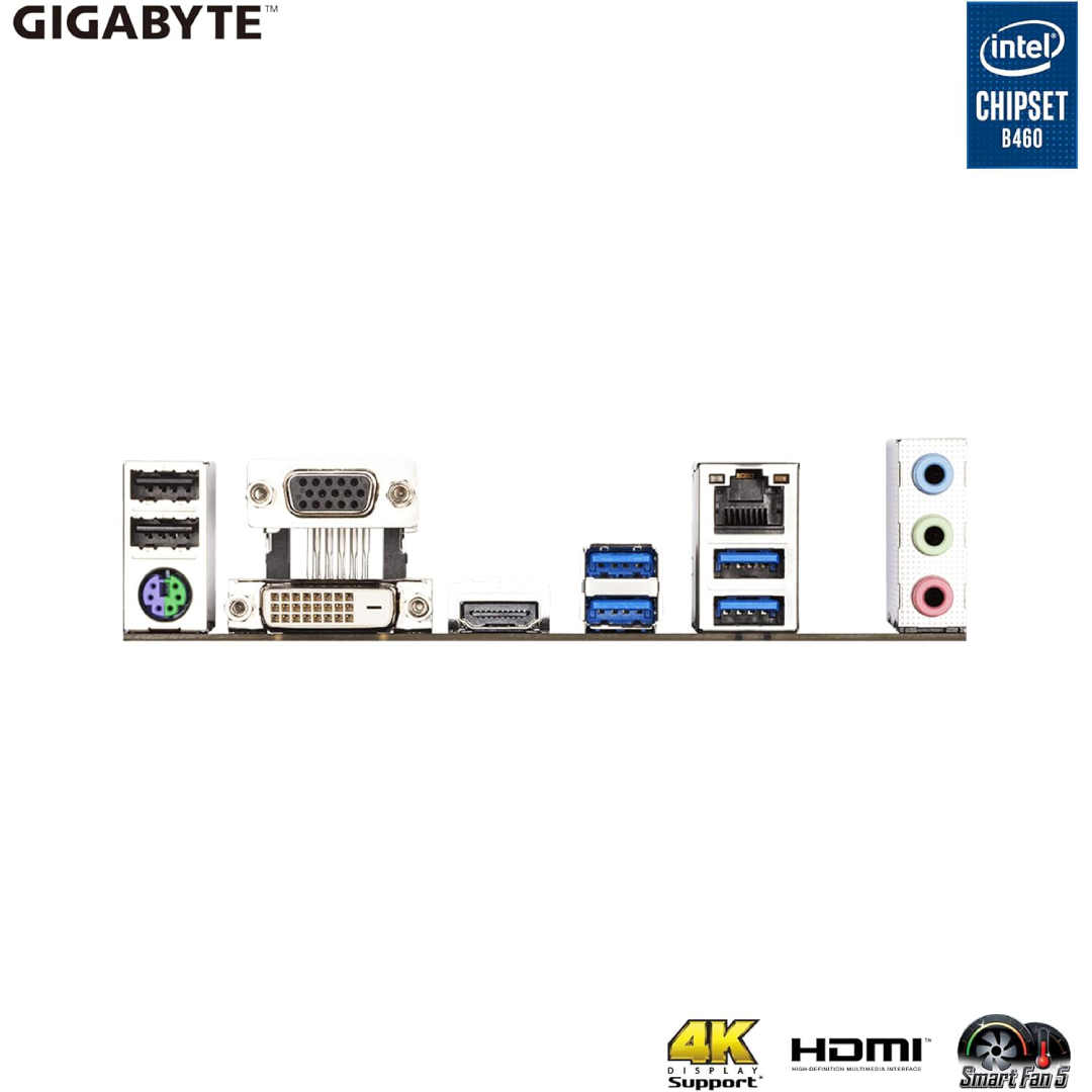Placa-Mãe GIGABYTE B460M DS3H LGA1200 DDR4 Micro ATX M.2 RGB
