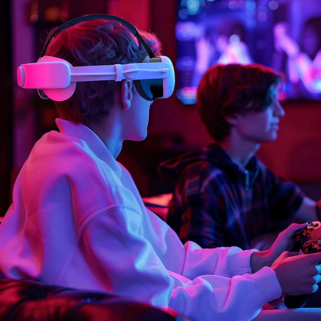 Correia de Cabeça com Bateria 6000mAh para Meta Quest 3 e Meta Quest 3s - Conforto e Duração VR
