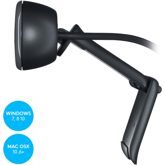 Webcam Logitech C270 HD com Microfone Integrado - USB - Widescreen 720p