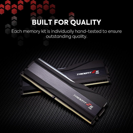 Memória Trident Z5 RGB DDR5 32GB (2x16GB) 6000MT/s CL36 - Preto/Prata